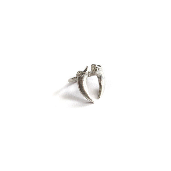 Sterling Double Claw Ring