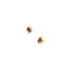 CRYSTAL TIP STUD EARRINGS BRASS