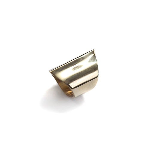 Ghost Peak Ring Brass