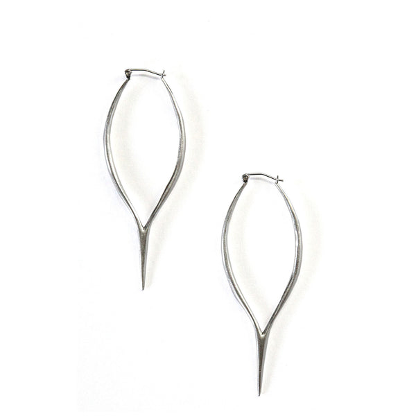 Merging Quill Earrings Sterling