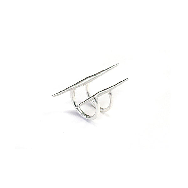 Parallel Quill Ring Sterling