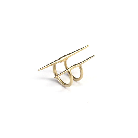 Parallel Quill Ring Brass