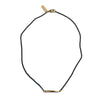 Small Twist Bar Necklace Brass