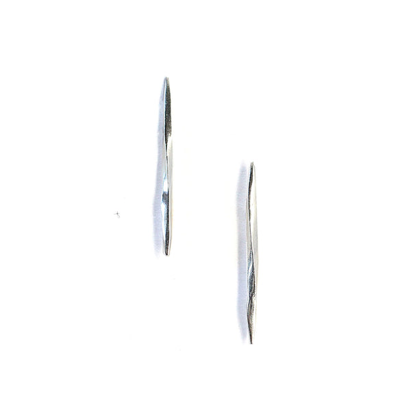 Long Twist Spike Studs Sterling