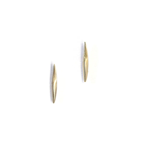 Short Twist Spike Studs Gold