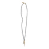 Twist Bar / Spike Charm Necklace Brass