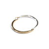 Hinged Bangle Brass / Sterling