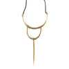 Short Quill Mobile Pendant Brass