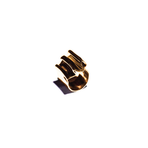 Pleat Ring Brass