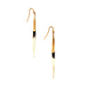 Bionic Brass Quill Earring White
