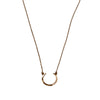 Petite Telson Crescent Necklace Yellow Gold