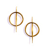 Small Quill Rising Studs Brass