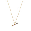 Petite Bionic Spike Quill Necklace Yellow Gold