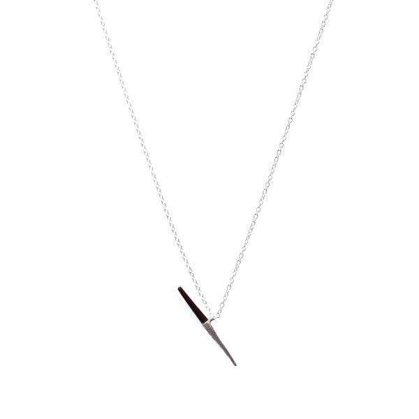 Petite Bionic Spike Quill Necklace Sterling