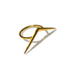 Single Ray Ring Brass