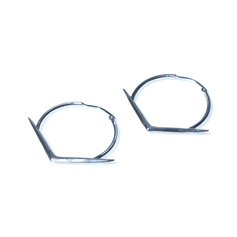 MEDIUM RAY HOOPS STERLING