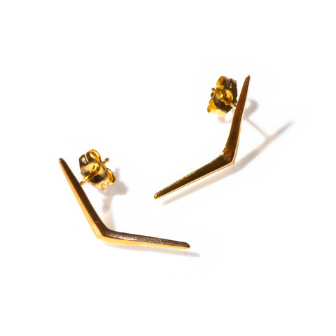 Petite Ray Studs Gold