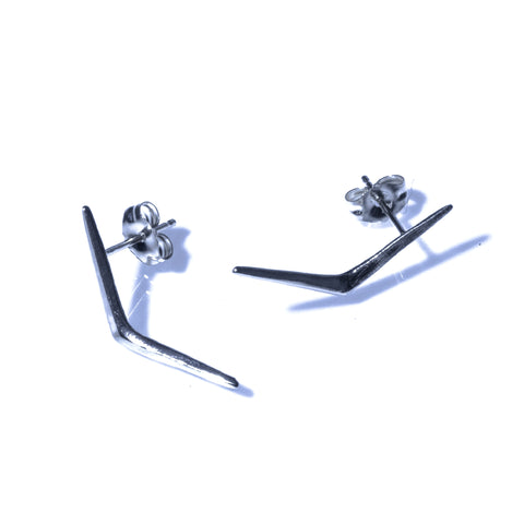 Petite Ray Studs Sterling