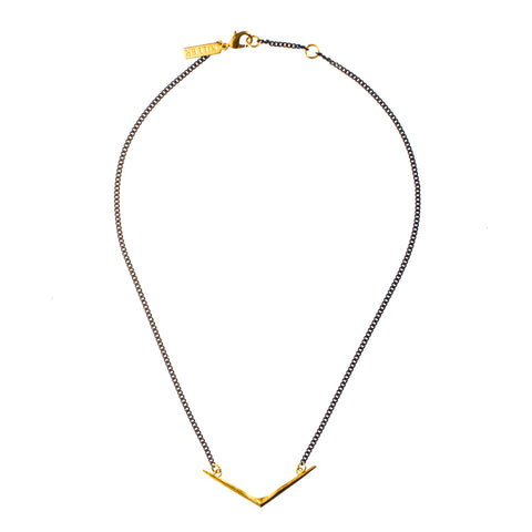 Small Ray Choker Brass