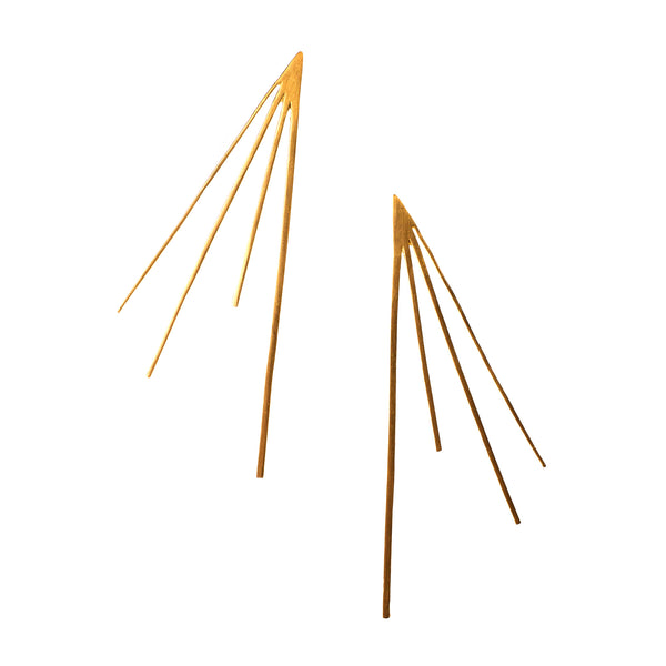 Large Flare Studs Brass