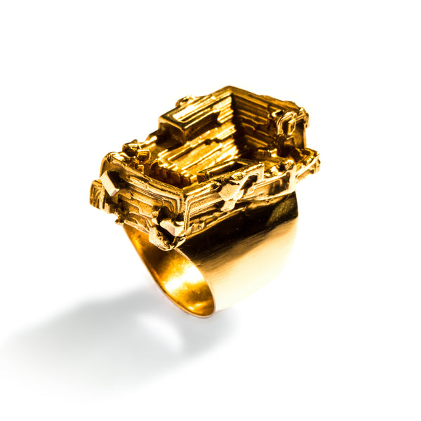 Bismuth Ring Brass