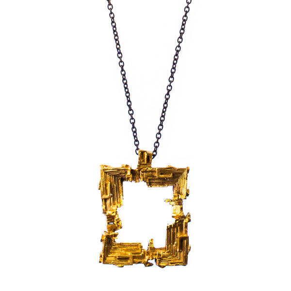 Bismuth Pendant Brass