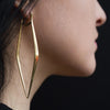 Ray Pincer Earrings Brass