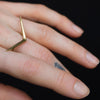 Single Ray Ring Brass