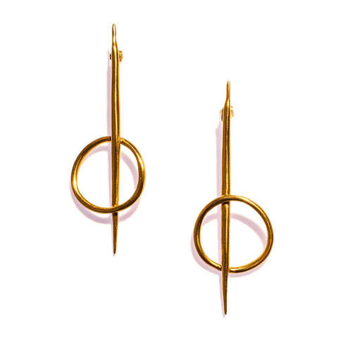 Quill Rising Studs Brass