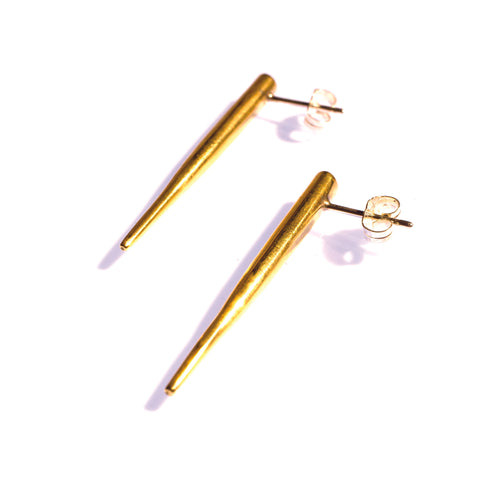 Large Quill Spike Studs Brass