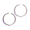 Large Hinged Hoops Sterling