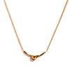 Petite Hinged Necklace Yellow Gold