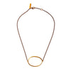 Large Ellipse Necklace Brass