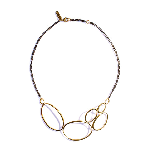 MULTI ELLIPSE COLLAR BRASS