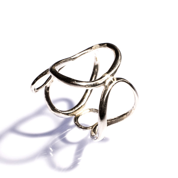 MULTI ELLIPSE RING STERLING