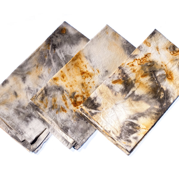 Rust and Plant Dyed Organic Cotton Napkins / A Collaboration with Samantha Verrone