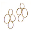 LARGE MULTI ELLIPSE STUDS BRASS