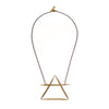 LARGE AIR NECKLACE SHORT BRASS