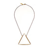 LARGE FIRE NECKLACE SHORT BRASS