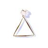 HERKIMER DIAMOND / MEDIUM FIRE BRASS DROP 1/2 PAIR A COLLABORATION WITH HINGE DESIGN