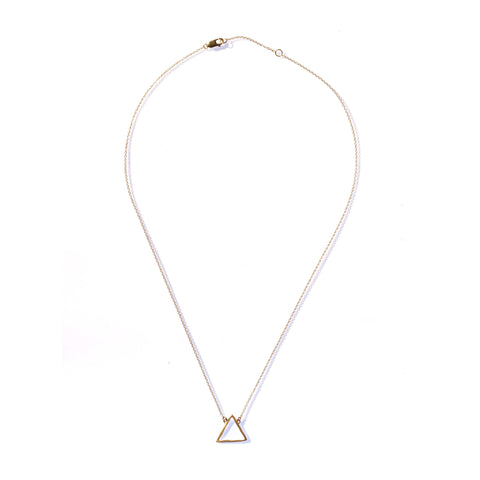 PETITE FIRE NECKLACE 10K YELLOW GOLD