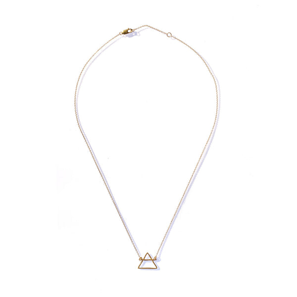 PETITE AIR NECKLACE 10K YELLOW GOLD