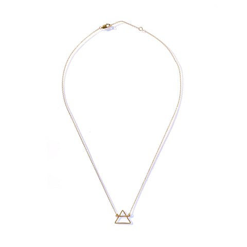 PETITE AIR NECKLACE 10K YELLOW GOLD