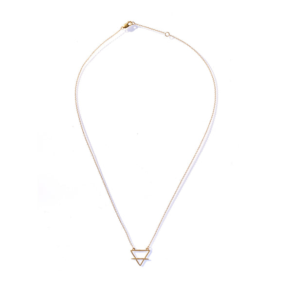 PETITE EARTH NECKLACE YELLOW GOLD