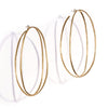 DOUBLE OVERSIZED ELLIPSE HOOPS BRASS