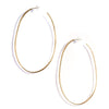 OVERSIZED ELLIPSE HOOPS BRASS