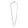 ENCOMPASS ELLIPSE LINK DOUBLE CHAIN NECKLACE BRASS