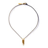 SINGLE PETITE FLARE CORROSION PENDANT BRASS