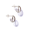 PETITE ENCOMPASS ELLIPSE HOOPS STERLING SILVER